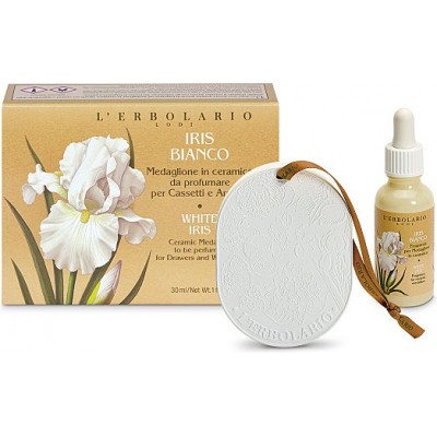Iris Bianco Medaglione per Cassetti e Armadi Iris Bianco Medaglione per Cassetti e Armadi