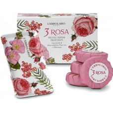3 Rosa Piccoli Saponi Profumati