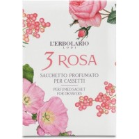 3 Rosa Sacchetto Profumato per Cassetti