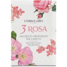 3 Rosa Sacchetto Profumato per Cassetti