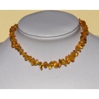 Alma Baby Necklace Amber Honey